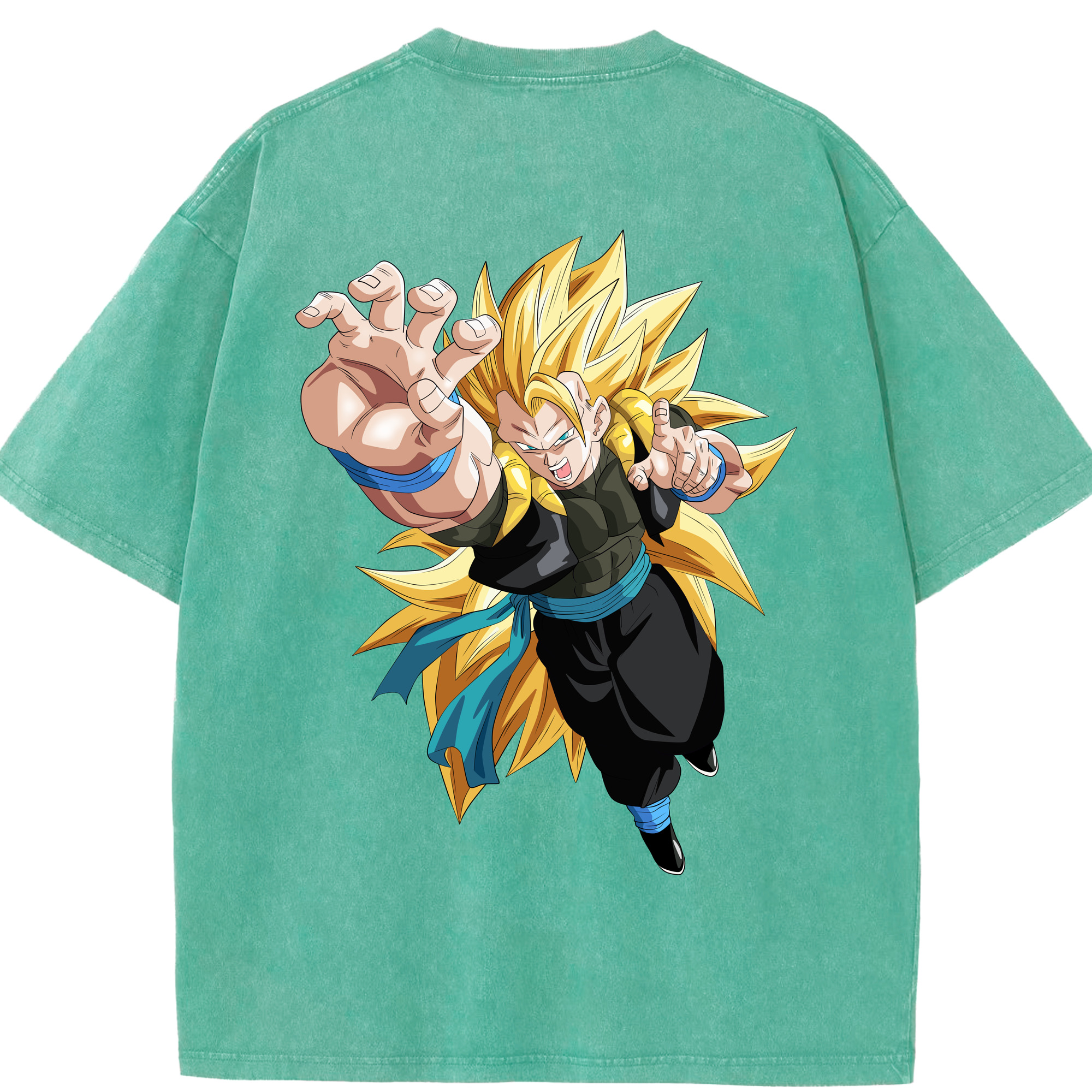 （画像用） ドラゴンボール ベジータ四世（Bejīta Yonsei）DRAGON BALL Vegeta IV 綿100% ヴィンテージ風 半袖Tシャツ（背面プリント）